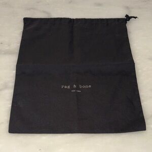 Rag & Bone Black Drawstring Dust Bag Handbag Shoe Cover